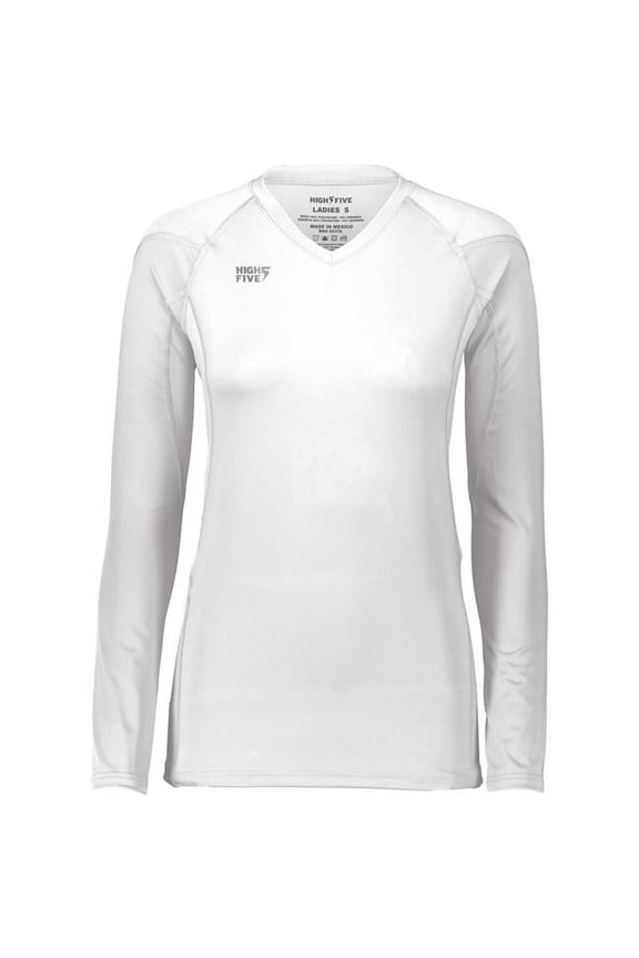 Ladies Truhit Long Sleeve Jersey, White - Large