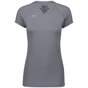 LADIES TRUHIT SHORT SLEEVE JERSEY, 2XL, GRAPHITE