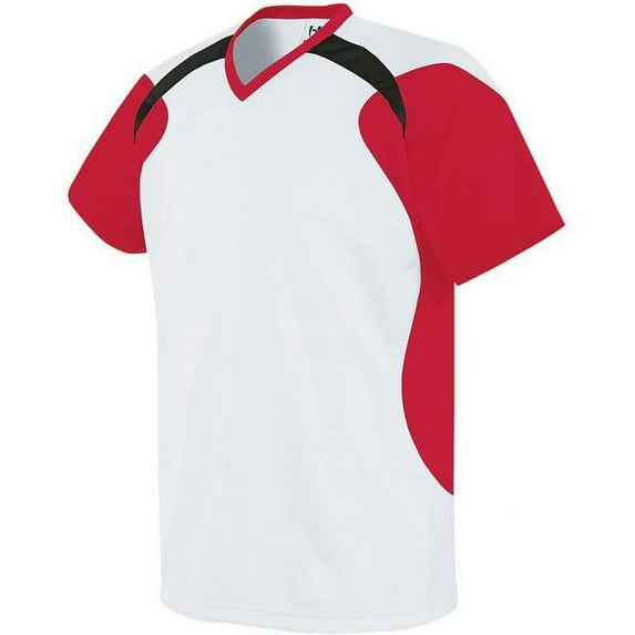 High Five M Adult Tempest Jersey White/Scarlet/Black 322710