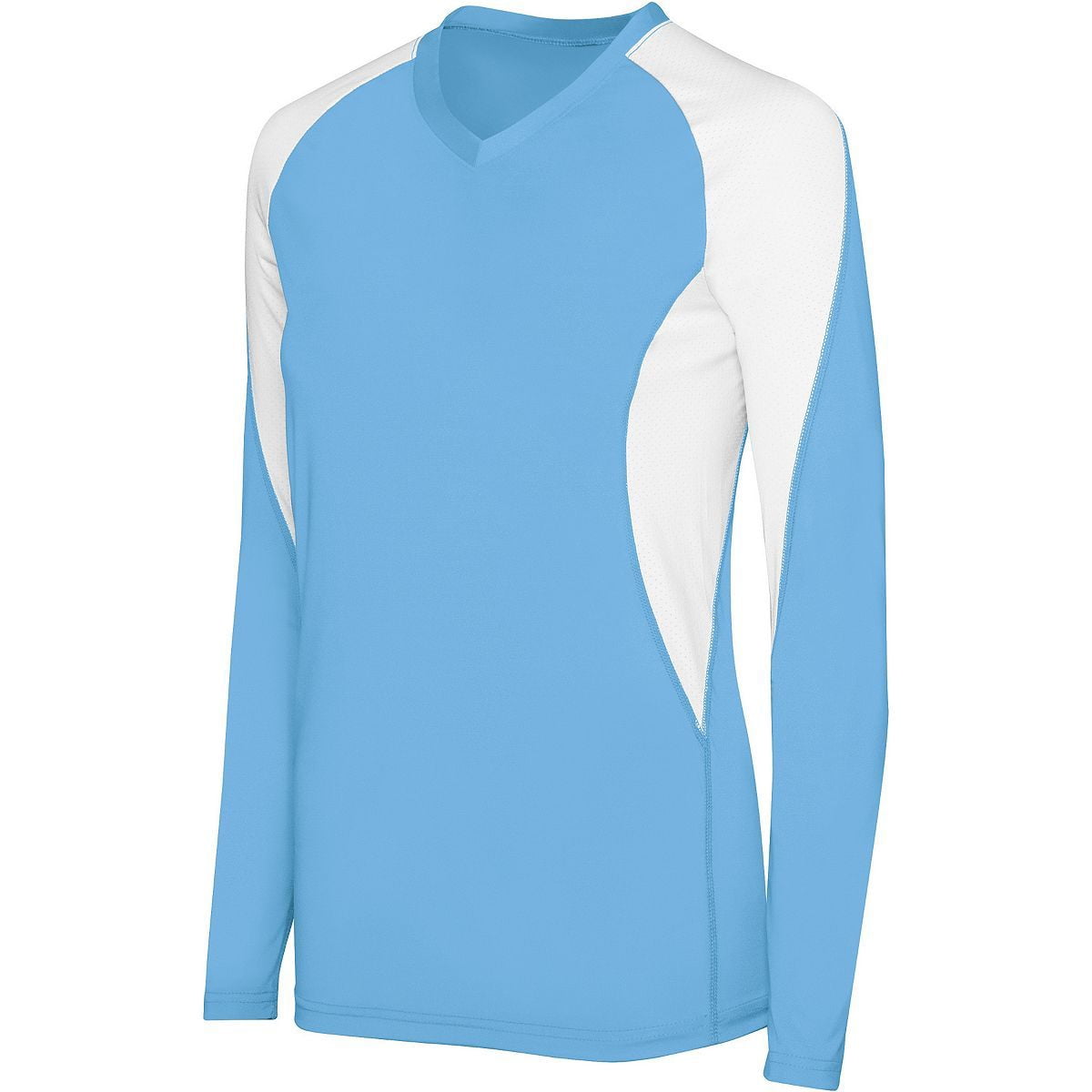 High Five M Girls Long Sleeve Court Jersey Columbia Blue/White 342183 ...