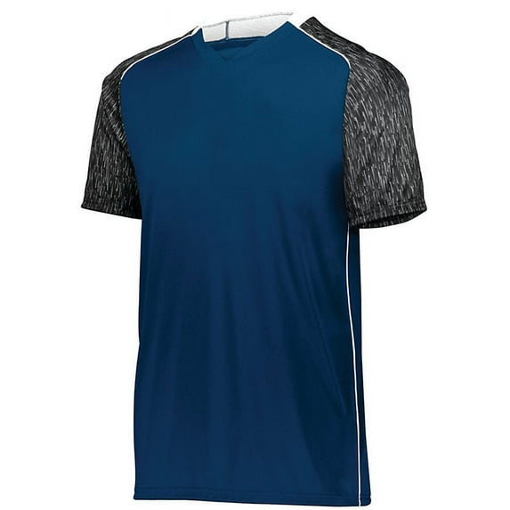 High Five M Youth Hawthorn Soccer Jersey Navy/Black Print/White 322941