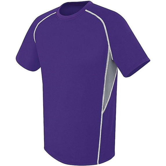 High Five S Boys Evolution Short Sleeve Purple/Graphite/White 372301