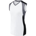 thumbnail image 1 of High Five S Ladies Sleeveless Piranha Jersey White/Black/Graphite 342152, 1 of 1