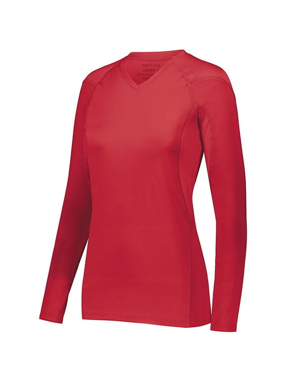 High Five S Womens TruHit Long Sleeve Jersey Scarlet 342212