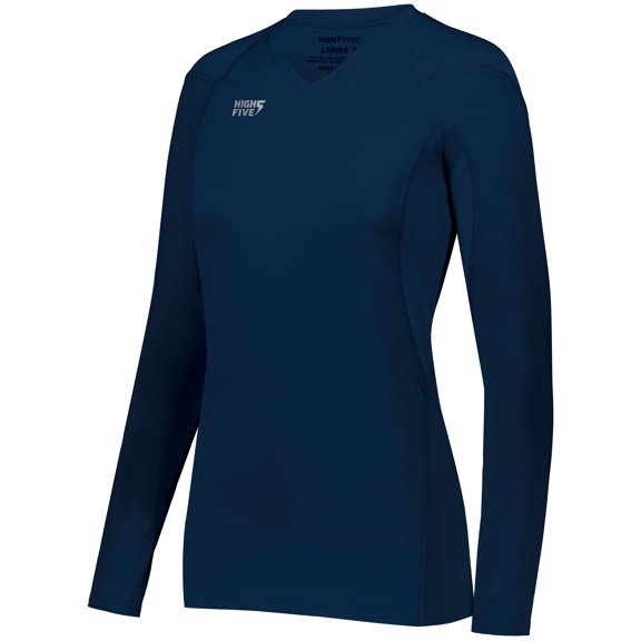 High Five XL Ladies TruHit Long Sleeve Jersey Navy 342212