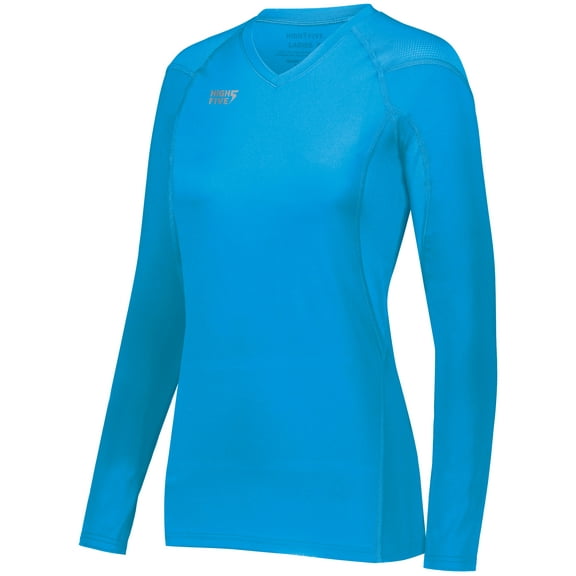 High Five XL Ladies TruHit Long Sleeve Jersey Power Blue 342212