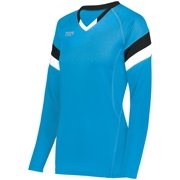 High Five XL Ladies TruHit Tri-Color Long Sleeve Jersey Power Blue/Black/White 342242