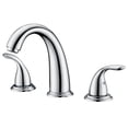 thumbnail image 1 of High Flow 2 Handle Deck Mounted Roman Tub Faucet with Valve,Chrome Finish, 1 of 6
