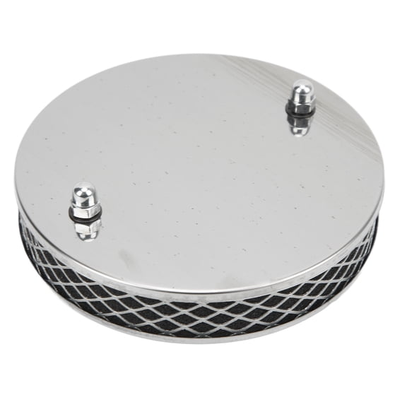 High Flow Air Filter Chrome Metal Replacement for SU HS2 1 and 1 4 Inch Carburettor Pancake High Flow Air Cleaner 5.51 inches 14 cm Height Universal Vehicle Air Filtration Performance Upgrade