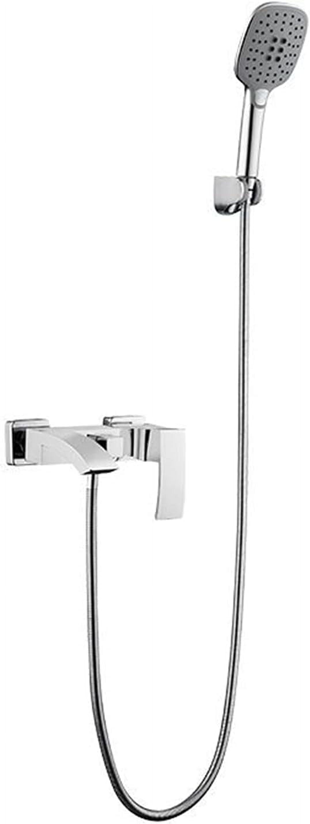High Flow Bath Taps with 3 Function Handheld Shower Head, Waterfall Bathroom Bathtub Mixer Tap Chrome Brass Tub Filler Faucet for Bathroom Renovation