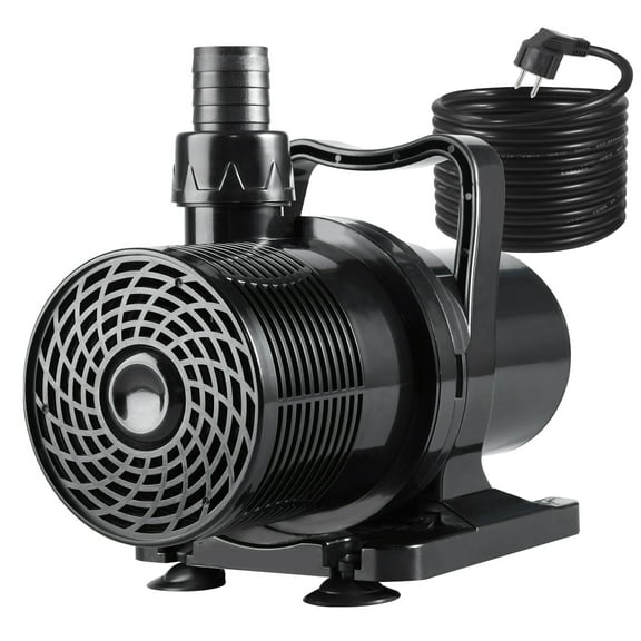 High Flow Large Fountain Submersible Water Pond Sump Pump Aquarium Electric Waterfall Pump w/ 16 FT Cord for Ponds, Fountains, Waterfalls and Water Circulation(5812GPH-200W, 36 FT Lift High)