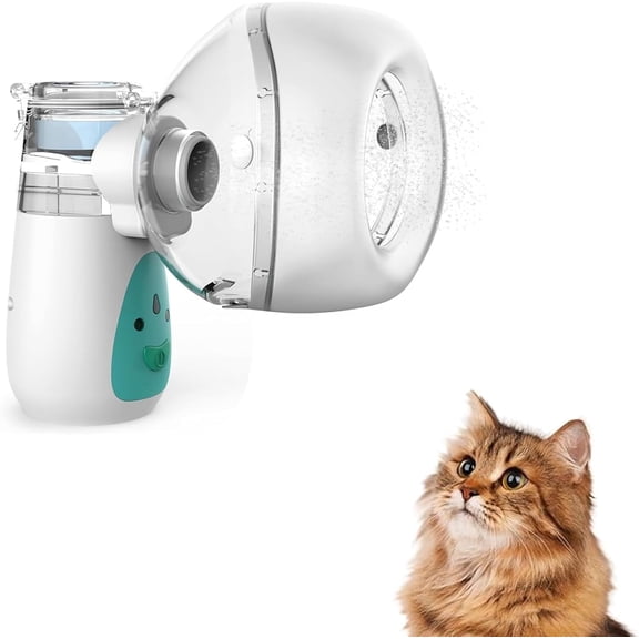 High Flow Oxygen Mask, Portable Design for cat and little dogs, Comfortable and Easy,Green,Safety,