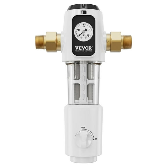 High Flow Spin Down Sediment Filter, 40 Micron, 3/4" MNPT, for Whole House Well Water – 4 T/H Capacity