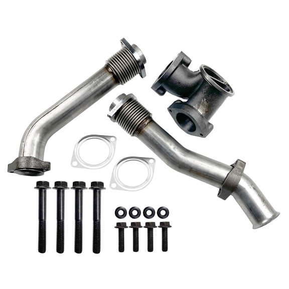 High Flow Turbocharger Up-Pipe Kit with Hardware for Ford 7.3L 1999.5-2003 Powerstroke Diesel