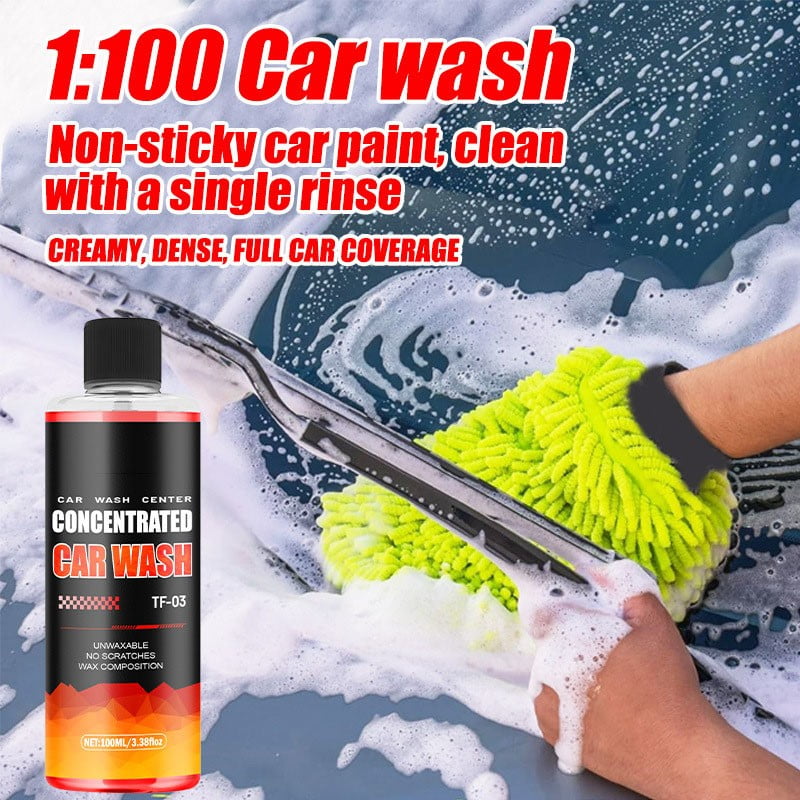 High Foam Vehicle Shampoo - Premium Car Wash Soap - Ceramic Coating Prep and Maintenance - Maximum Suds 50% Saving