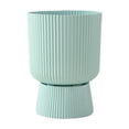 thumbnail image 1 of High Footed Resin Imitation Ceramic Flower Pot,Matte Finish Nordic Style er for Living Room,Lightweight Plastic Pot for Home, 1 of 6