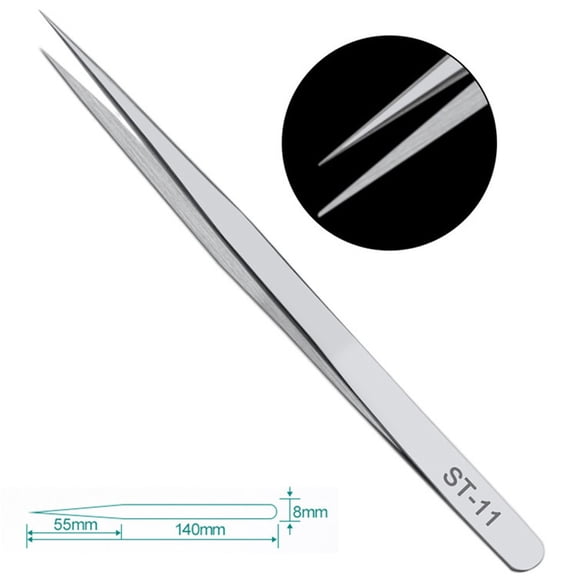 High For Precision Antistatic Tweezers Stainless Steel Tool For Electronics Mobile Phone Accessories And Component Maintenance