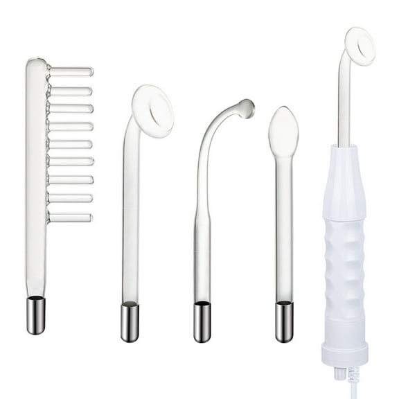 High Frequency Facial Machine - Portable Handheld High Frequency Facial Skin Wand Machine with 4 Different Tubes