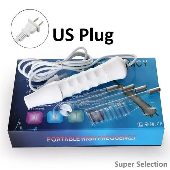 High Frequency Facial Machine, Portable Home Use Skin Care Device For Face & Body, Skin Tightening & Rejuvenation Tool With 4 Glass Electrodes, Anti-Aging, For Acne & Wrinkles Appearance,Single Piece