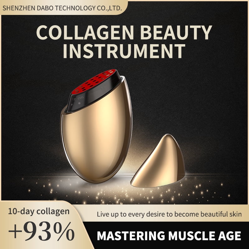 High-Frequency Facial Toning Wand with Red Light, At-Home Skin Rejuvenation Device for a Firmer-Looking, Sculpted Appearance