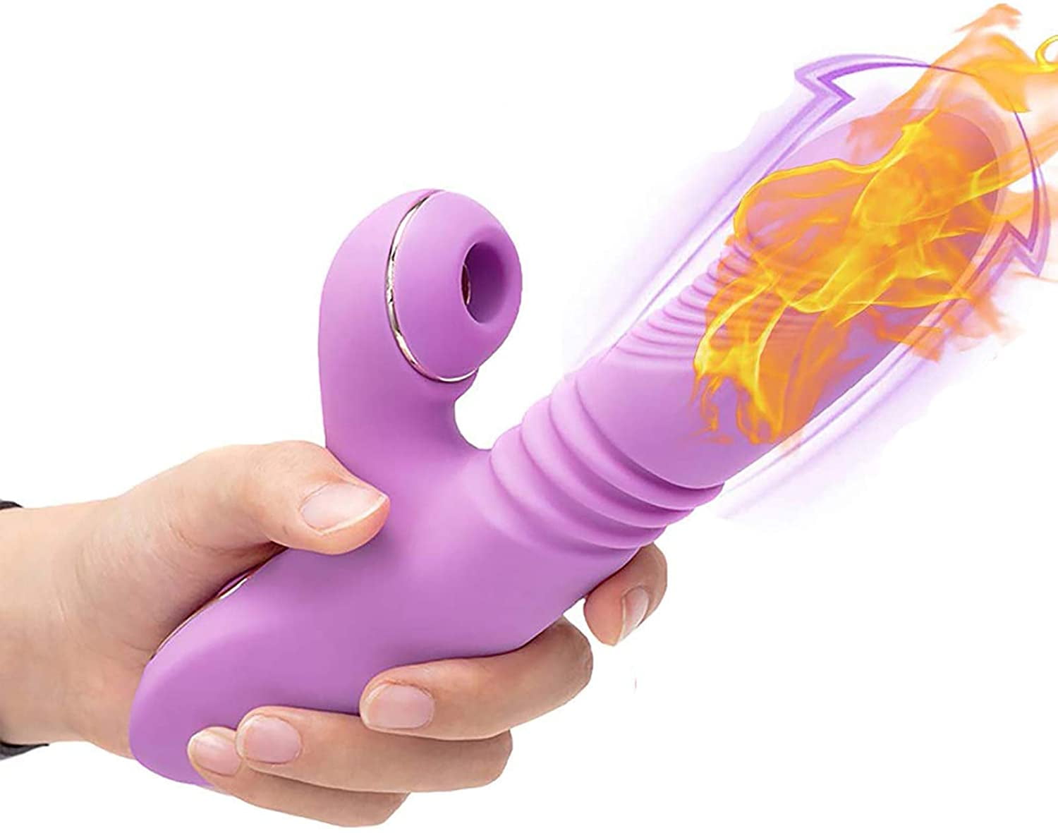 High-Frequency G-spot Clitoral Nipples Vibrator - Powerful Vaginal Nipple  Clitoris Stimulator with Sucking and Licking Heating Modes,Silicone  Massager for Women Couple Adult Sex Toys 