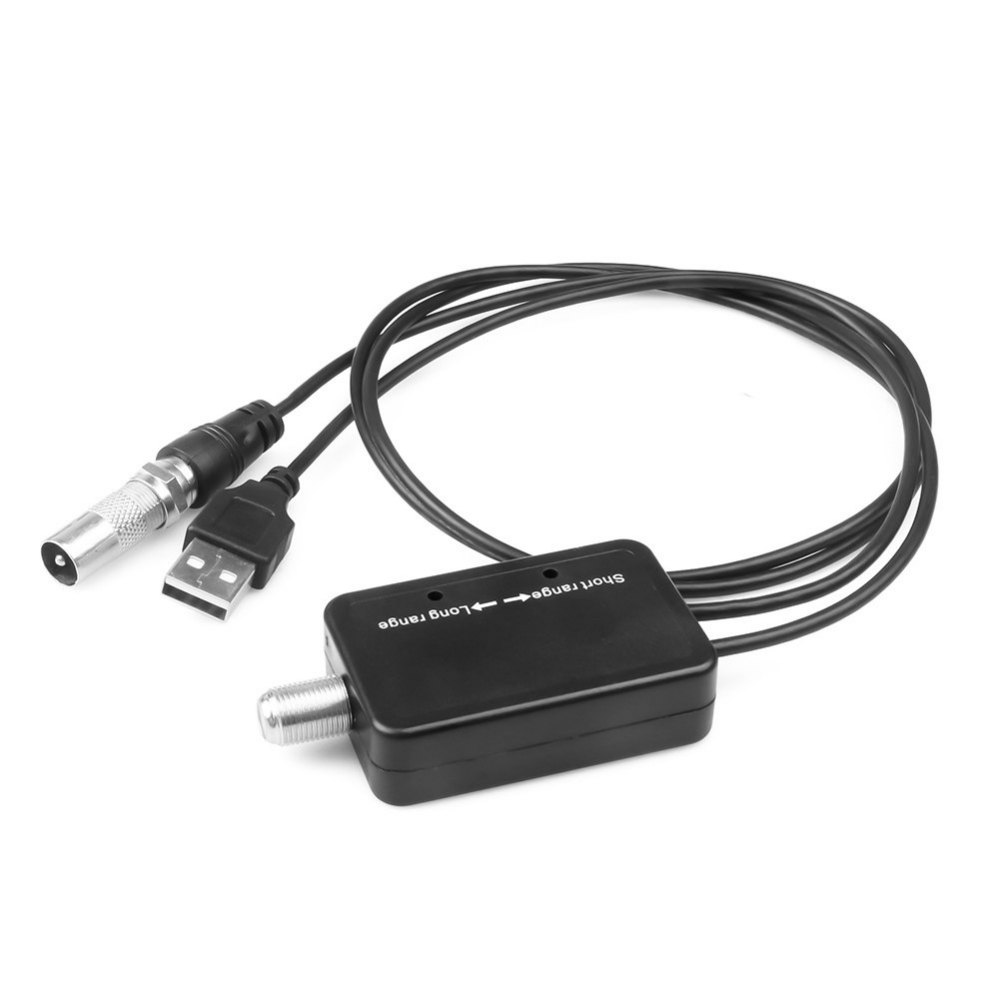 High Gain TV Antenna Amplifier Signal Booster with USB Power Supply