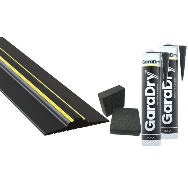 ¾” High Garage Door Threshold Seal Kit 16'3" Length Flexible PVC