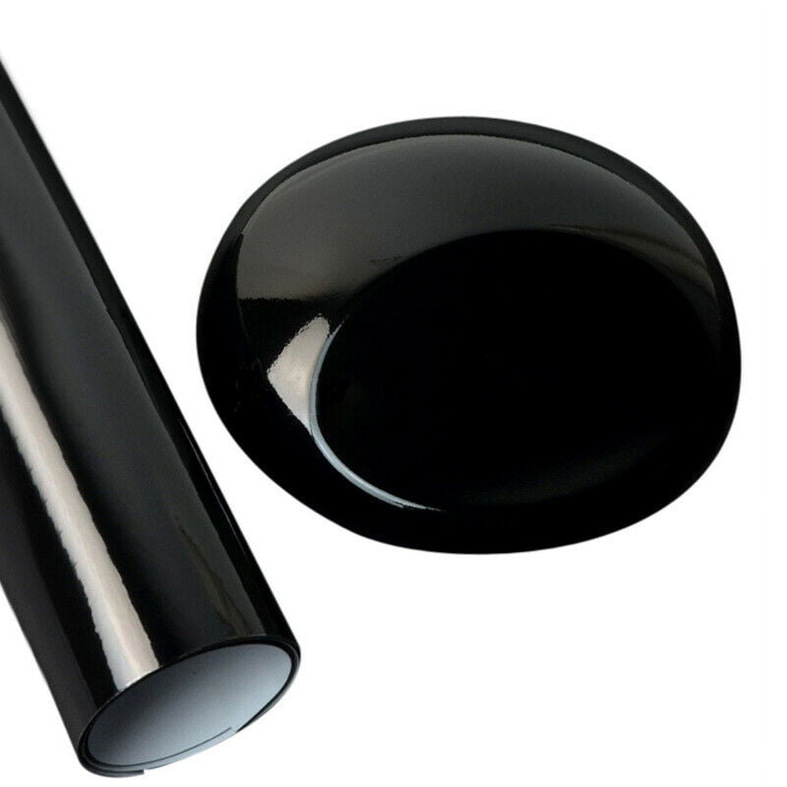 High Gloss Black Car Vinyl Wrap Sticker Decal Film Bubble Free Air Release Techology