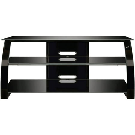 Twin Star Home - 48" TV Stand for TVs up to 46", Black - Black