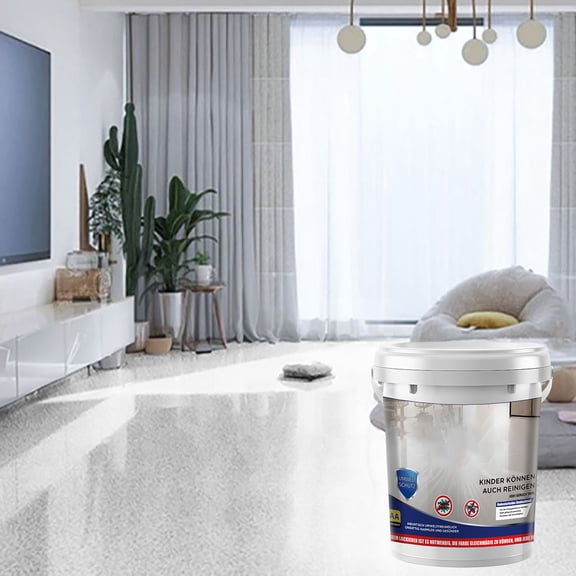 High Gloss Epoxy Colored Sand Floor Coating Durable Self Leveling Garage Floor Paint for Home Industrial Floor (33.8 Fl.oz)