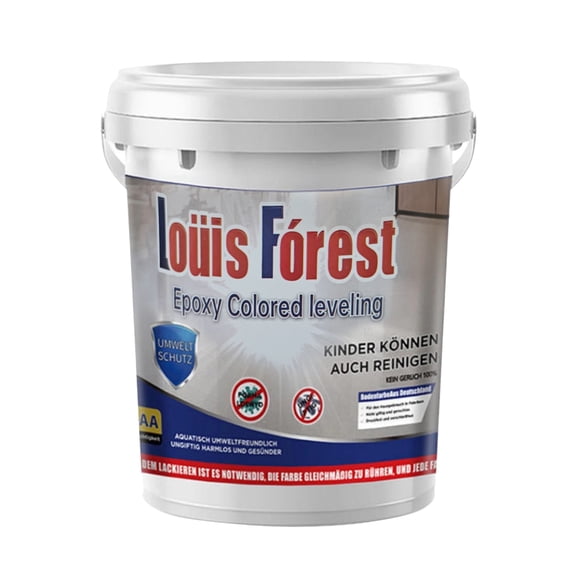 High Gloss Epoxy Floor Coating Non-Toxic Durable Floor Paint 10ml for Concrete Garage Tile Indoor Outdoor DIY Finish