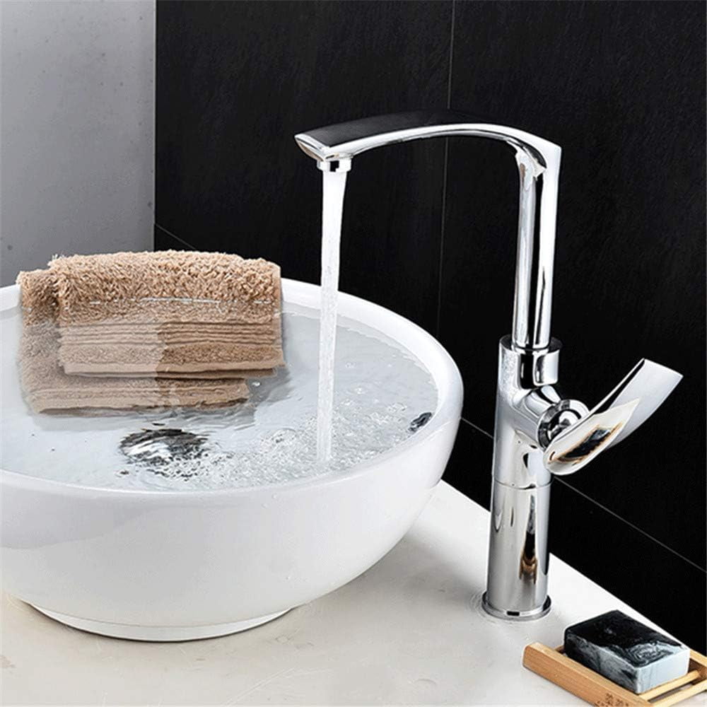 High-Gloss Hot and Cold Water Mixer Kitchen Faucet Kitchen Sink Faucet Baking Paint 7-Style Single-Handle Rotary Belt Aerator Green