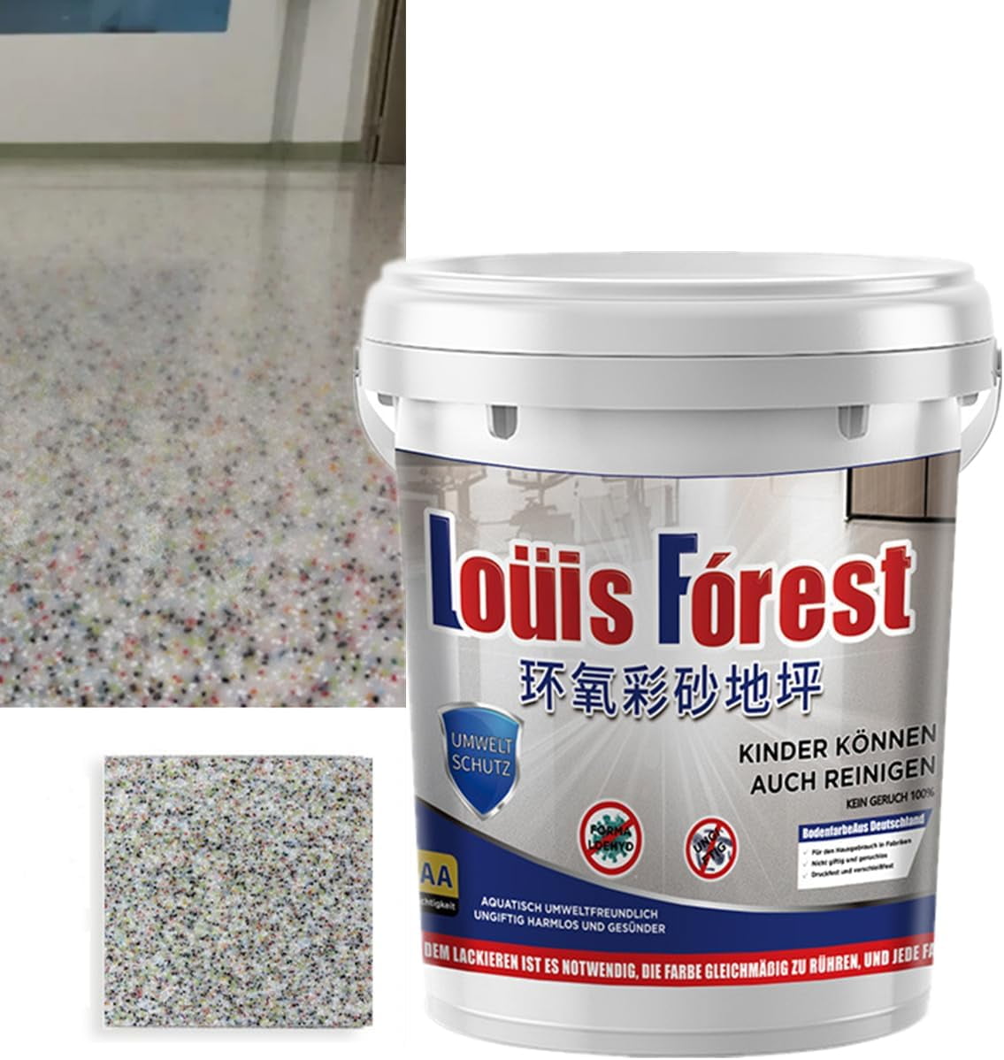 High-Gloss Marble Effect Epoxy Floor Coating, Garage Floor Paint, Floor ...