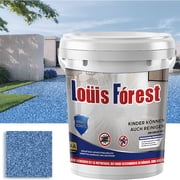 High-Gloss Marble Effect Epoxy Floor Coating, Louis Forest Epoxy Floor Paint, Garage Floor Paint, Waterproof Water-Based Epoxy Floor Paint Dark Blue 0.5ML