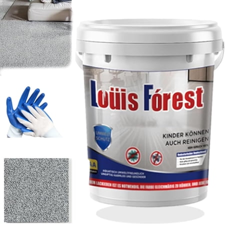 High-Gloss Marble Effect Epoxy Floor Coating, Water Based Floor Paint, Garage Floor Paint, Waterproof Water-Based Epoxy Floor Paint, Quick-Dry Anti-Slip Water-Based Floor Paint (Gray, 1 KG)