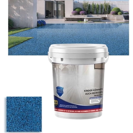 High-Gloss Marble Effect Epoxy Floor Coating, Waterproof Anti- Water-Based Epoxy Garage Floor Paint, Concrete Floor Paint, for Both Indoorand Outdoor Surfaces