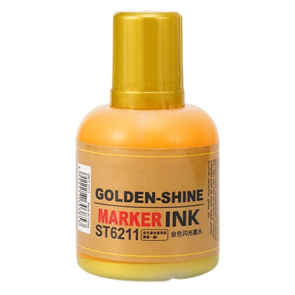 High Gloss Oily Marker Ink Refill, Refillable Ink for White, Silver, Gold Markers, for DIY Crafts, Art Projects