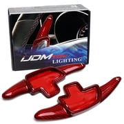 High Gloss Red Genuine Carbon Fiber Larger Paddle Shifter Extensions For Mercedes-Benz 2015-up C-Class CLA-Class, 2016-up E-Class GLC-Class GLA-Class