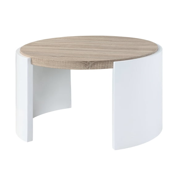 High Gloss Two - Tone, Oval Shape / Durable Coffee Table for Daily Use