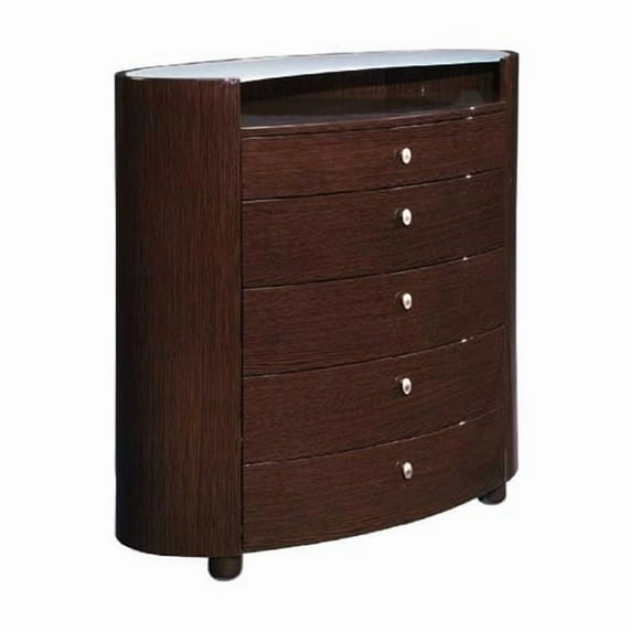 High Gloss Wenge Chest - 39 x 22 x 41.5 in.