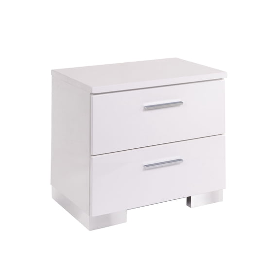 High Gloss White | Ball-Bearing Drawer Function | Bedroom Nightstand
