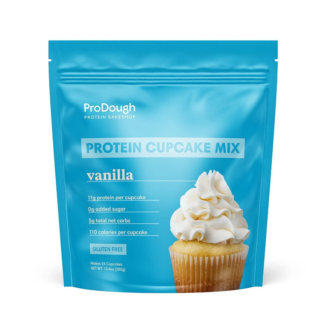 High Gluten Cupcake Mix, Low Carb, 13g of per Cupcake, No Added Sugars, Keto Friendly, Makes