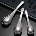 thumbnail image 1 of High Grade 304 Stainless Steel Soup Spoon, Ergonomic Heavy Weight Round Bowl Spoon for Cereal, Rice & Daily Tableware, 1 of 9