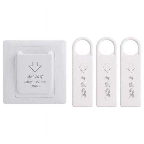 High Grade Hotel Magnetic Card Switch Energy Saving Switch Insert Key for Power with 3 Card