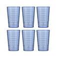 thumbnail image 1 of High Grade Plastic Drinking Cups, 300ml Reusable Water Glasses for Home, Kitchen, Parties, Outdoor - Set of 6, Assorted Colors, 1 of 10