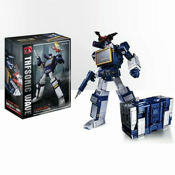High-Grade Retro Audio Robot, Master Class Concept Art Dual-Mode Transforming Action Figure