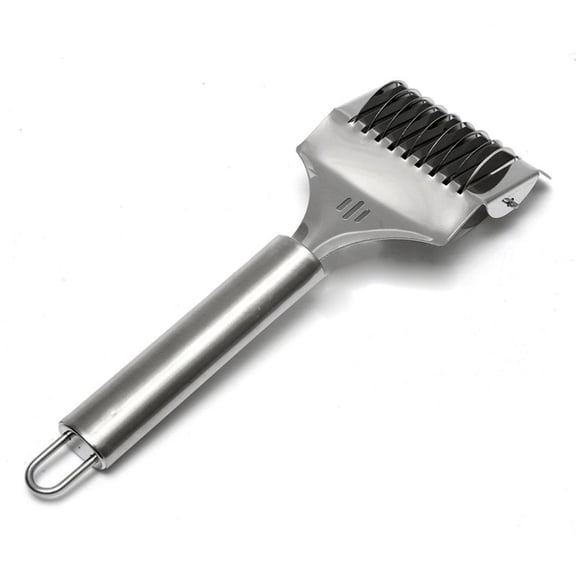 High Grade Stainless Steel Noodle Lattice Roller and Docker, Dough Cutter with Stainless Steel Blade, Pasta Spaghetti Maker, Heavy Duty Kitchen Cooking Tool for Chefs