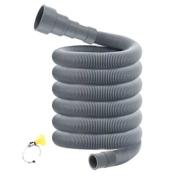High Grade Steel Rubber Washer Drain Hose Extended Length Laundry Drain Hoses fitting for Multiple Brand Washing Machine