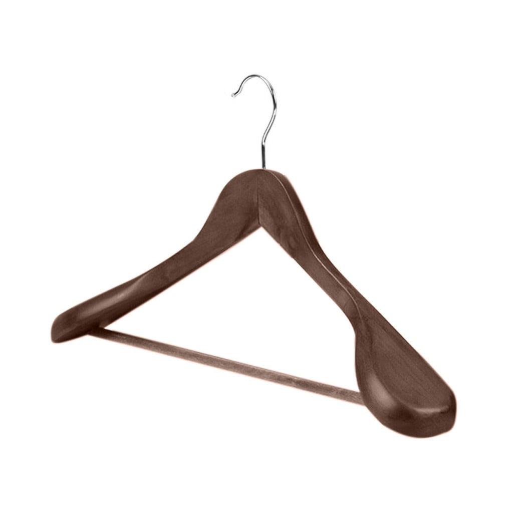 HighGrade Wide Shoulder Wooden Coat Hangers Solid Wood Suit Hanger