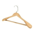 thumbnail image 1 of High-Grade Wide Shoulder Wooden Coat Hangers - Solid Wood Suit Hanger, 1 of 6